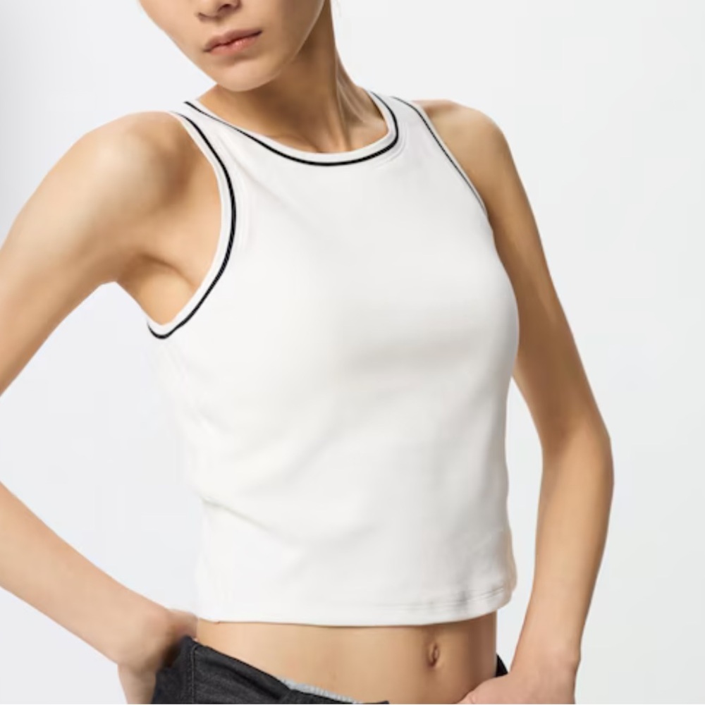 Uniqlo Ribbed Crop Bra Top